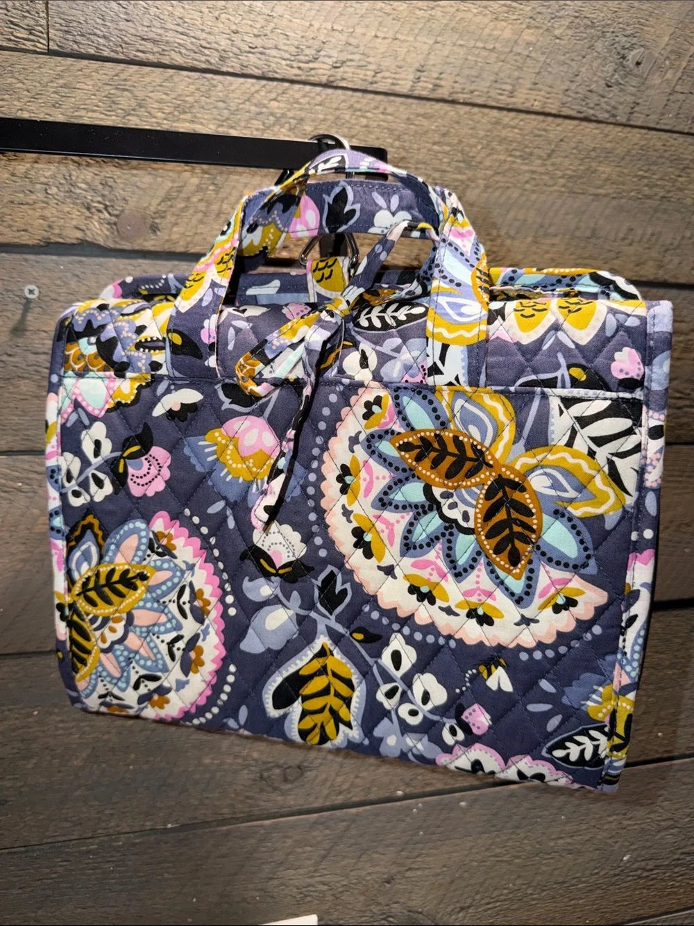 Vera Bradley Charmont Meadow Pattern Deluxe Hanging Travel Organizer